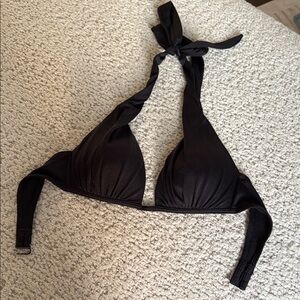Black Halter Bikini Top